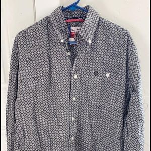 Wrangler Button Up Western Shirt (L)